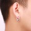 Newest 1 Pair Stainless Steel Cross Pendant Dangle Long Tassel Unisex Hoop Earrings Men/Women Punk Gothic Zircon Best Gifts