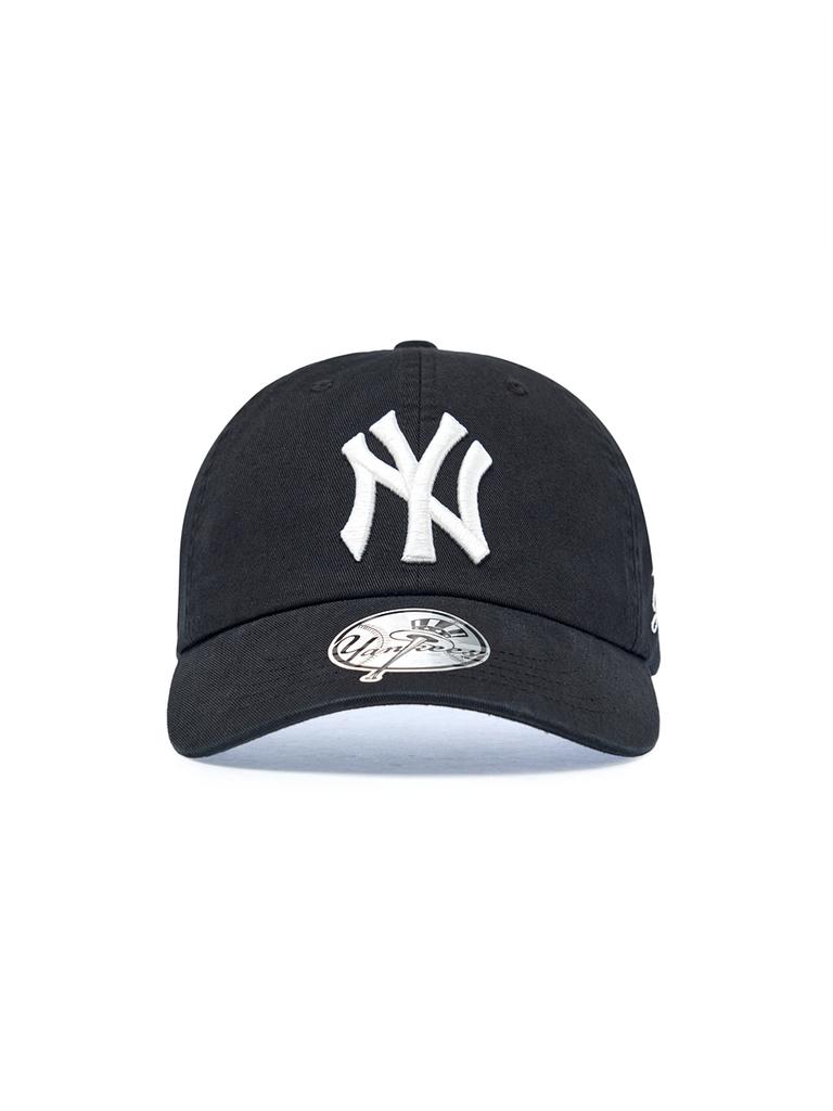 Emelbi Signature Unstrukturierte Baseballkappe Ny (Schwarz)