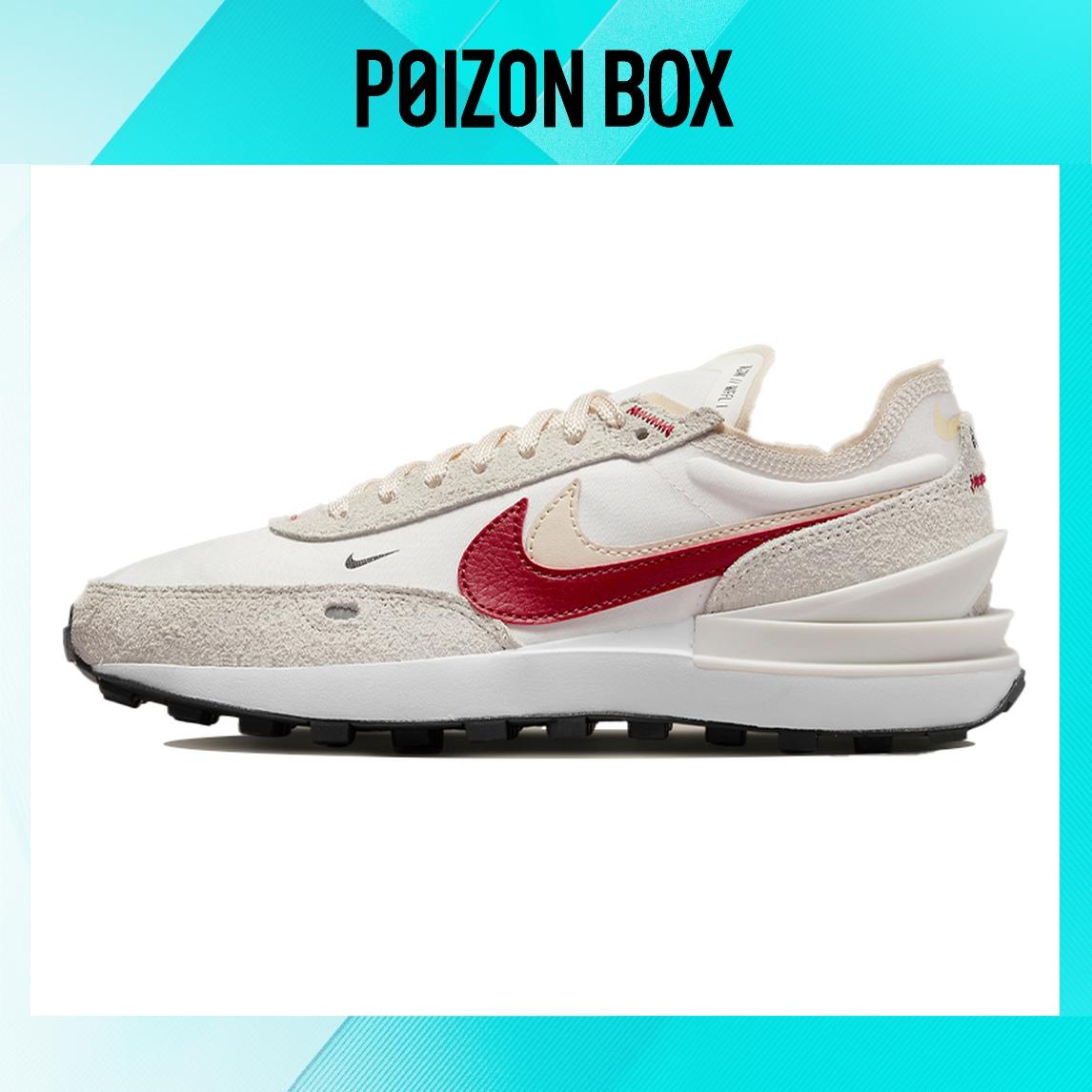 

кроссовки Nike Waffle One SE Sail Pearl White Black Gym Red (Women s) DX4309-100