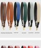 Versatile Black Cowhide Bag Strap: Wide, Solid Color Shoulder Strap Accessory