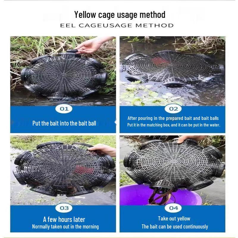 Thickened Folding Fishing Cage: For Shrimp, Lobster, Loach, and River Catch