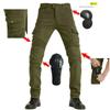 Men Women Motorcycle Riding Pants Tactical Cargo Jeans Green Blue Black Cotton Stretch Workwear Long Length