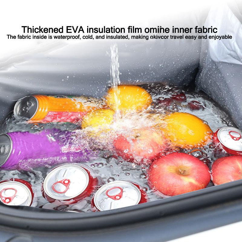 Car Rear Trunk Lower Bed Oxford Cooler Storage Bag For Tesla Cybertruck 2024 Ulation Waterproof Organizer Stowing Tidying