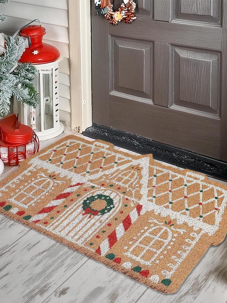 Christmas Door Mat Christmas Decoration Floor Mat Non-Slip Bath Mats For Indoor Bedroom Front Door Welcome Carpet Home Decor