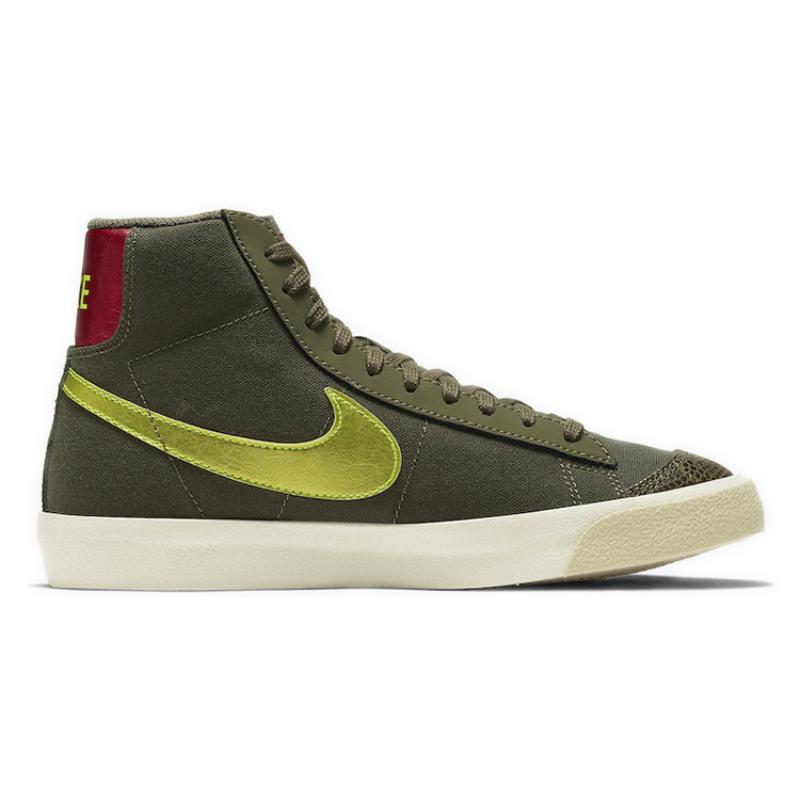 Nike Blazer Mid 77 Olive Snakeskin Women's Sneakers Skateboard Shoes CZ0462-200