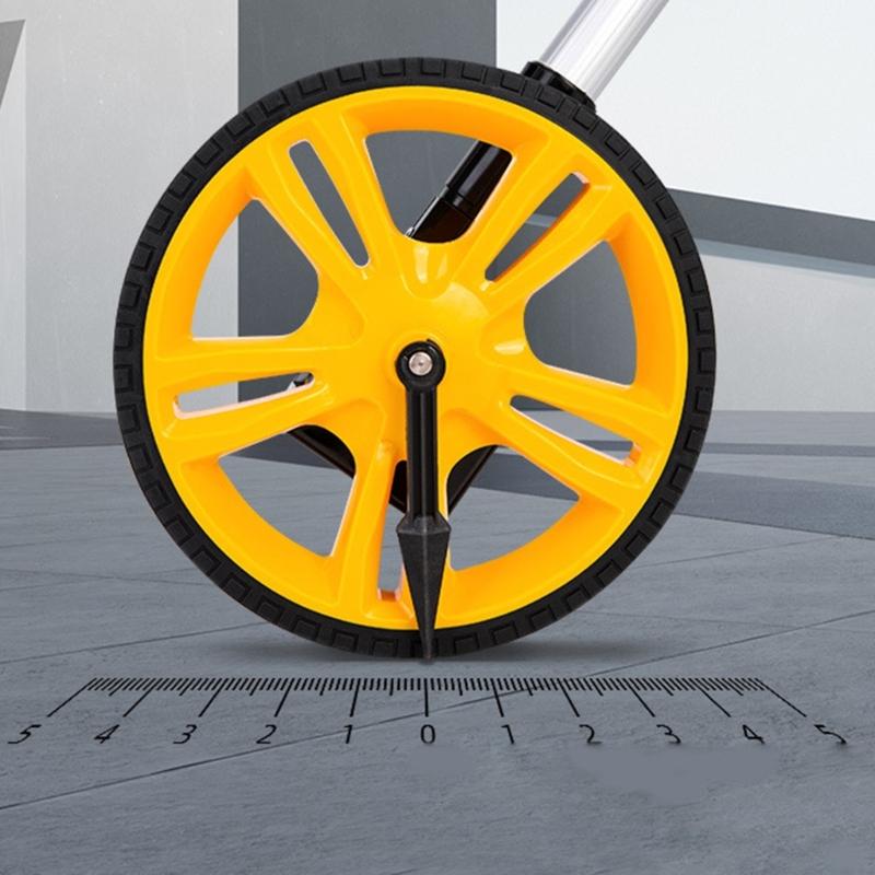Digital Display Mechanical Meter 0-9999.9m Long Distance Measuring Wheel for Construction Worker Measuring Distance Tool
