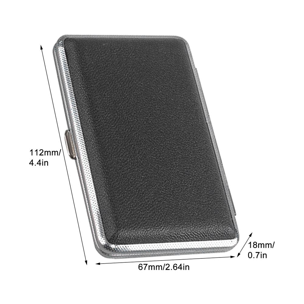 Leather Cigarettes Case Creative Classic 20-piece Pocket Box Cigarettes Storage Reusable PU Leather Cigarettes Container