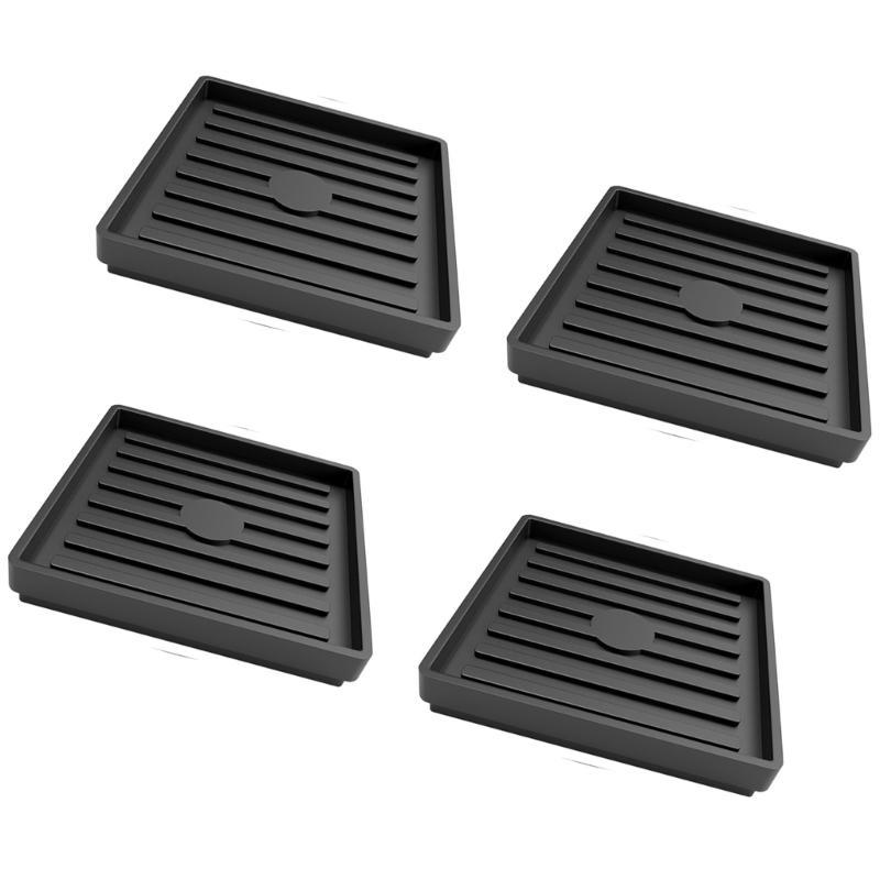 4 Pack Rubber Casters Cups Without Slip Furniture Grippers Round Sofa Stoppers Convenient for Bed Couch Table Chair