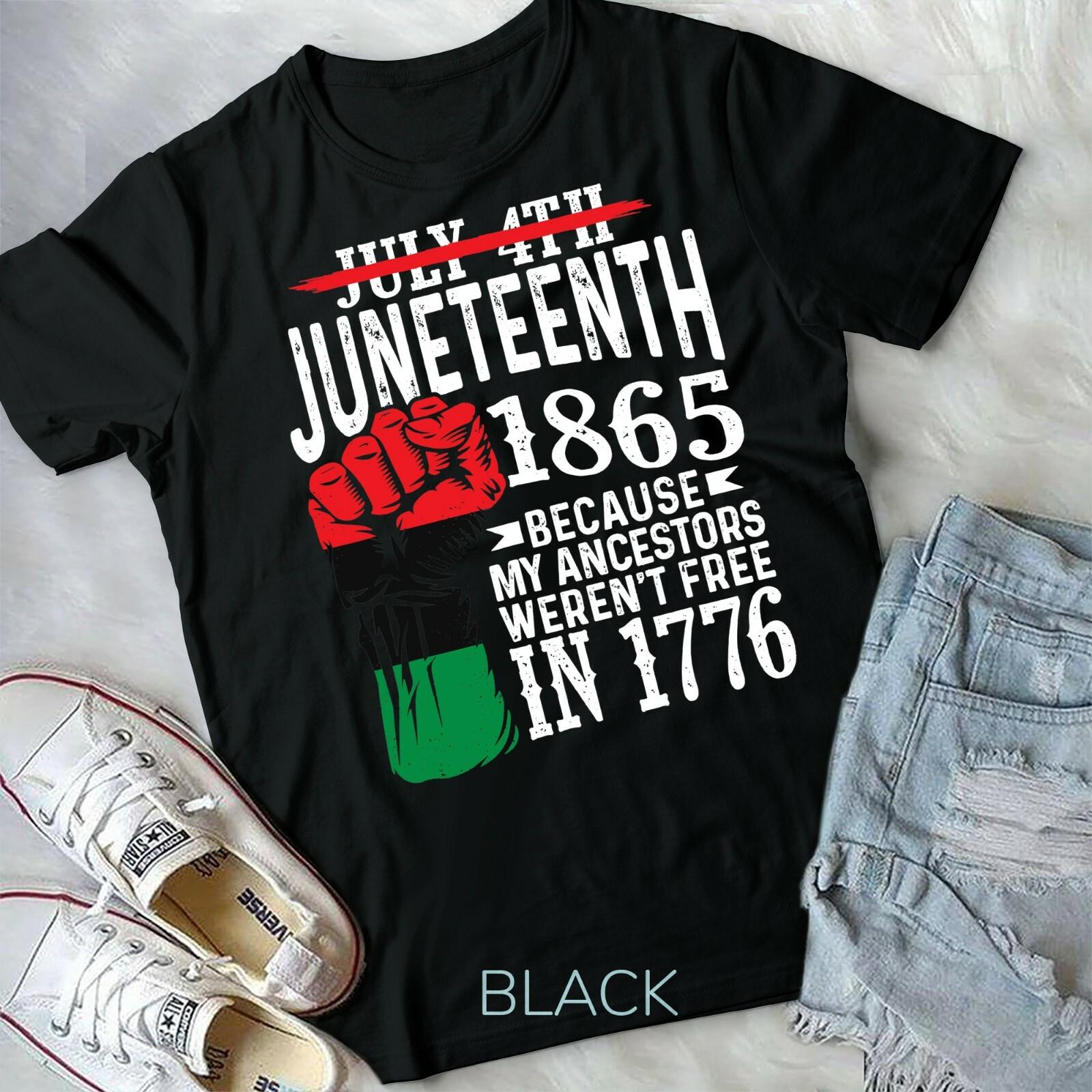 July 4th Juneteenth 1865 Because My Ancestors Gift T-shirt Unisex Youth T-shirt S