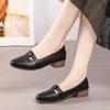 Foot cover shallow mouth work shoes women's autumn new retro single shoes pointed comfortable soft sole temperament versatile women's shoes