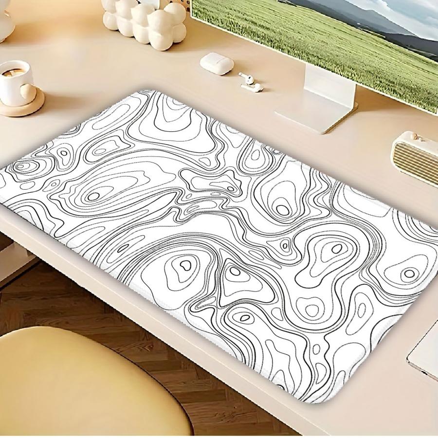 Mouse Pad office Pad Keyboard Mouse Pad Desk accessories Computer Laptop Pad Game Console Pad Waterproof Artistic Line