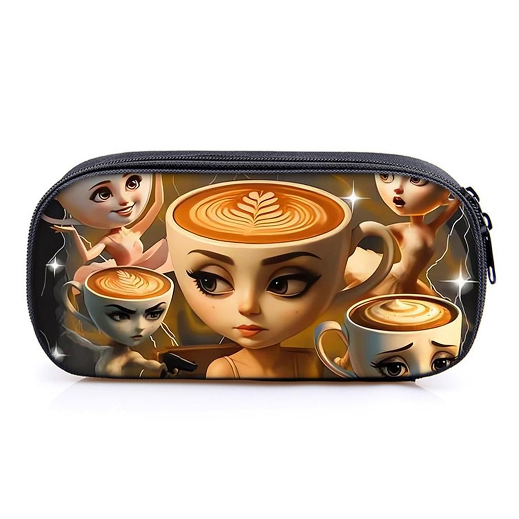 Hot Sales Italian Brainrot Print Layered Pencil Case Quality 2D Flat Cartoon Pen Bag Best Gift for Boys/Girls School Supplies