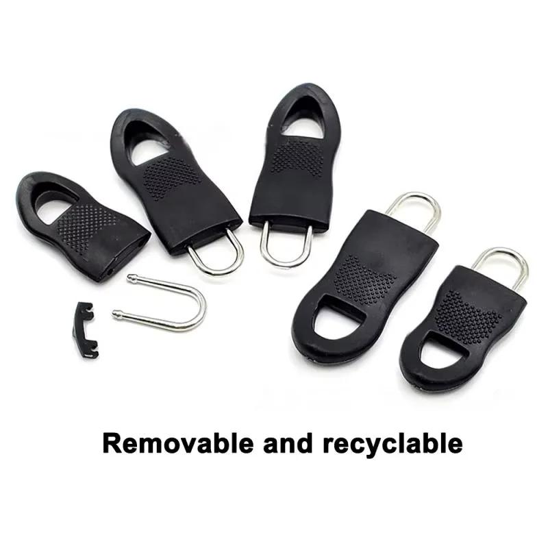 8/16PCS Detachable Puller Zippers Head Zip Fixing Device Broken Zipper Rope Used For Clothes Travel Bags Luggage Backpacks Tent