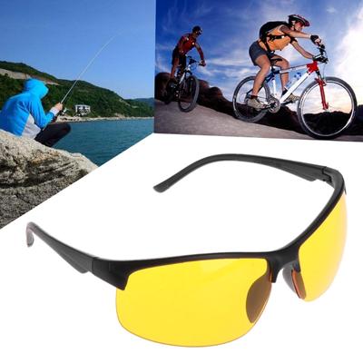 Fishing Cycling Outdoor Sunglasses Night Vision Glasses Yellow Lens Protection Unisex UV400 Fishing Eyewear
