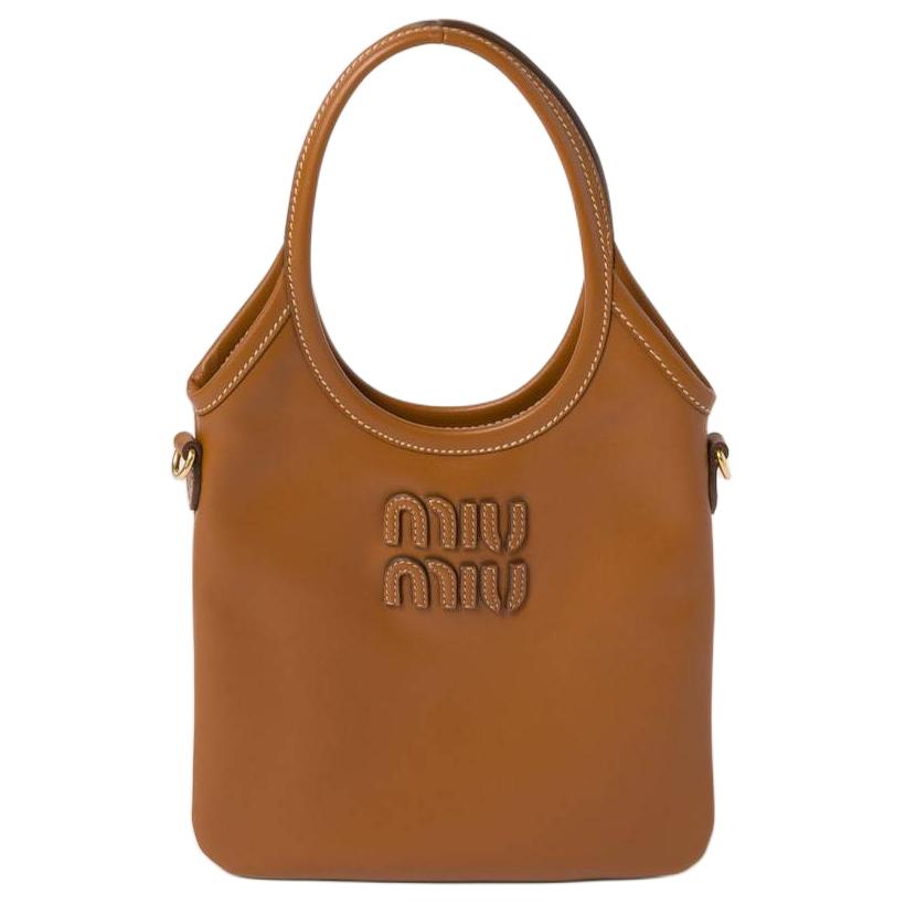 

MIU MIU Ivy Engraved Logo Adjustable Detachable Shoulder Strap Leather Shoulder Crossbody Handbag Women Handbag Cognac 5BA281_2CRW_F0046_V_OLN Basic Set (Bag+Dust Bag)