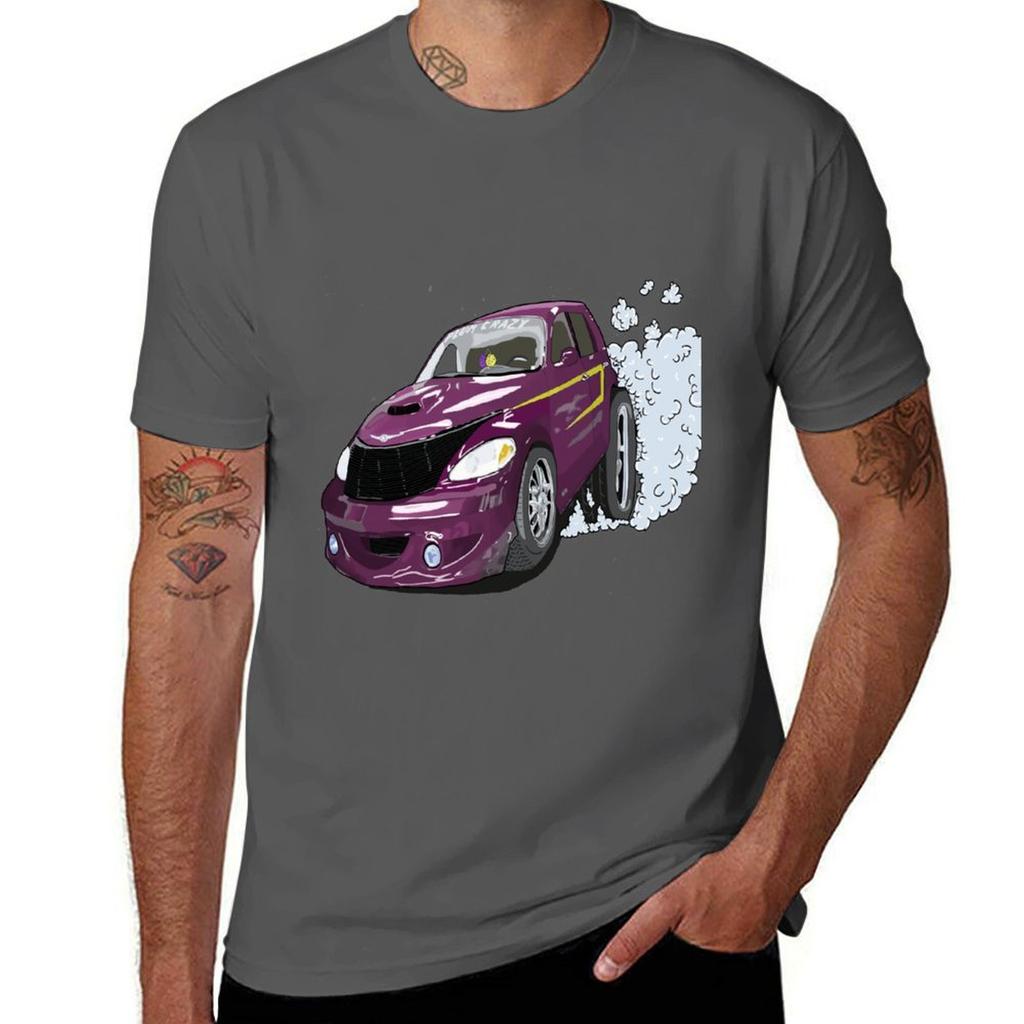 Purple Car Tshirt Utility Casual Work Tshirt
