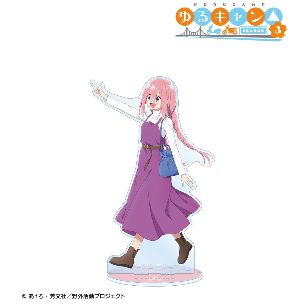 SEASON 3 Original Nadeshiko Kagamihara Walking Extra Large Acrylic Stand Yurucamp Illustration Ver.