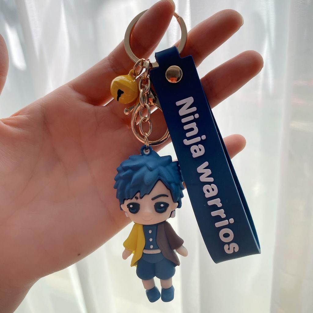 Japan Anime Demon Slayer Keychain With Figure Pendant Key Ring Party Gifts