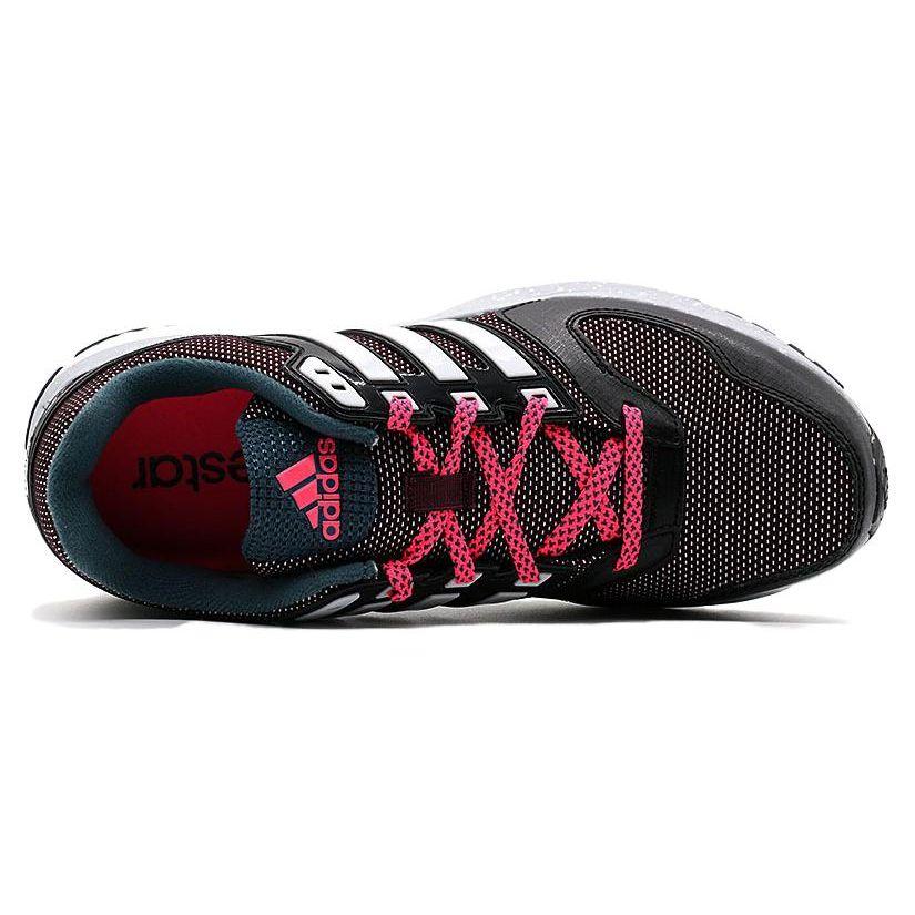Adidas Cushioning Low-Top Running Shoes Women Sneakers Black Pink S31667