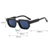 New Men Vintage Rectangle Frame Sunglasses Fashion Retro Sun Glasses Luxury Brand Design Glasses UV400 Eyewear Women Goggles