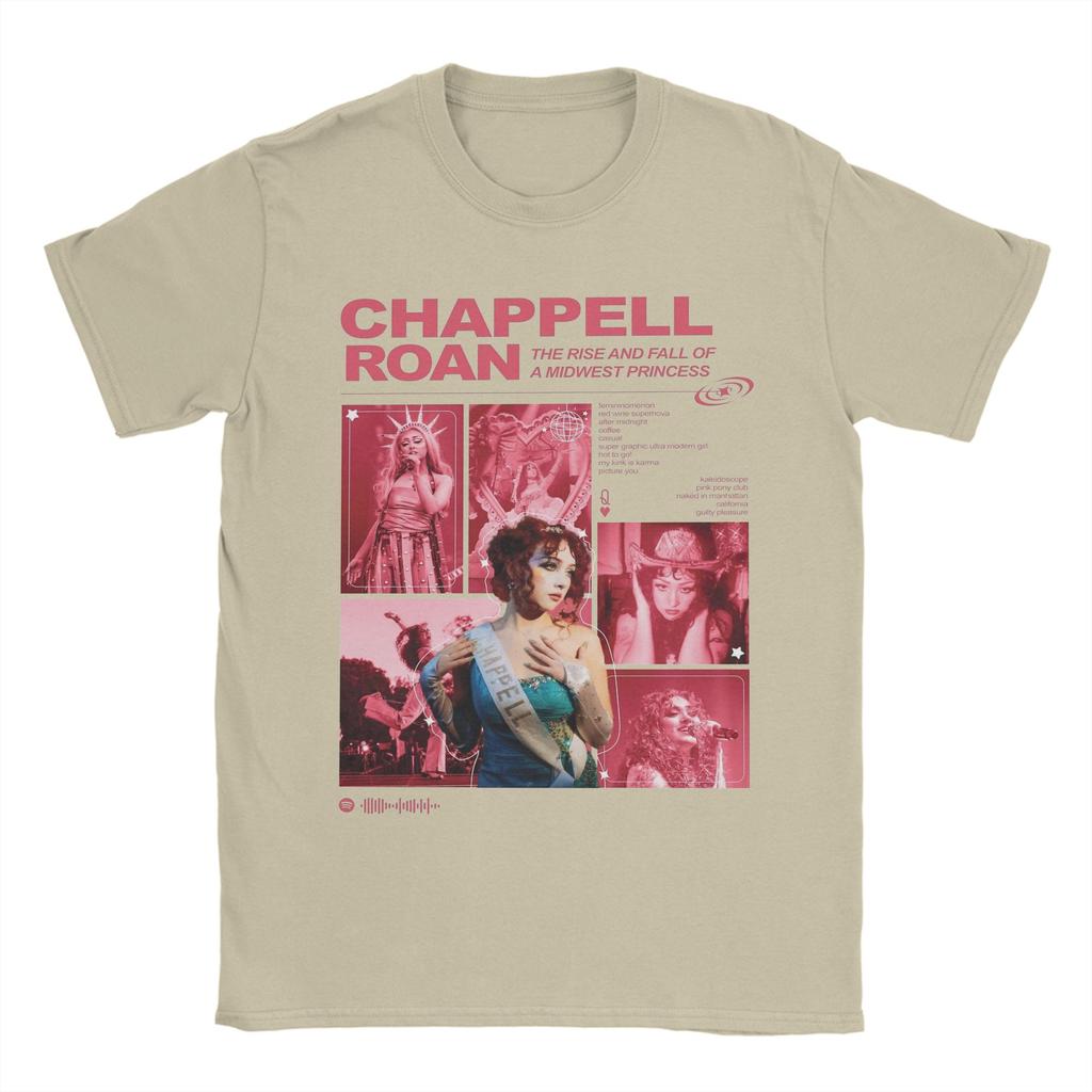 Midwest Princess Collage Chappell Roan TShirts Unisex Casual Cotton Tees Crewneck Short Sleeve T Shirts Gift Idea Clothes