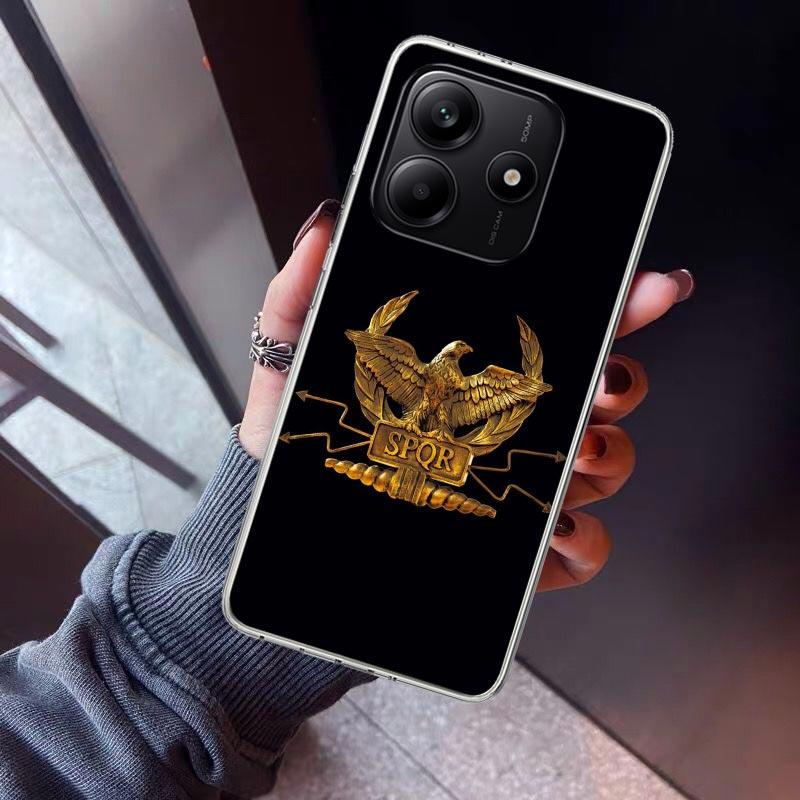 SPQR Roman Imperial Legionv Phone Case For Xiaomi Redmi Note 15 14 14S 13 12S 12 Pro Plus 11S 11 10S 10 4G Cover 11E 11T 5G Prin