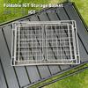 IGT Folding Storage Basket Stainless Steel One Unit Drain Basket Outdoor Camping Multi-Functional Egg Roll Table Accessories