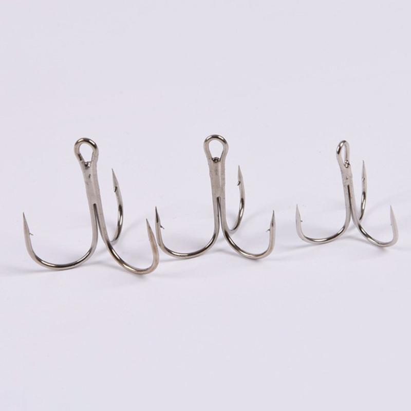 

10 шт. рыболовные крючки из высокоуглеродистой стали, твердая приманка, ложка, большие тройные искусственные приманки, рыболовные крючки