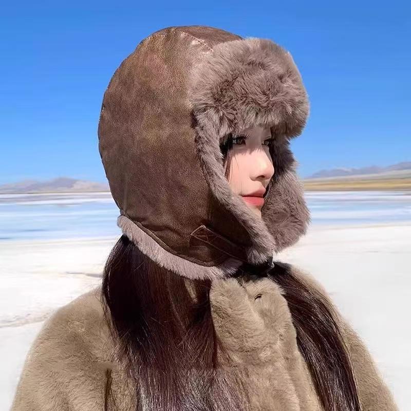 Gorro de Color Sólido Simple - Gorro Grueso Cálido de Invierno con Protección para las Orejas, Gorra a Prueba de Viento para Clima Frío para Combinar con el Atuendo Diario