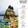 1 Stück Bob der Baumeister Outdoor-Decke Leichte Flanelldecke, Ganzjahresnutzung für Sofa, Bett, Reisen, Camping, Wohnzimmer, Büro, Couch093