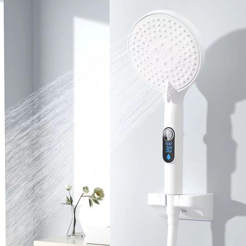 Alcachofa de Ducha de Mano con Pantalla LED de Temperatura Alcachofa de Ducha de Alto Flujo con 3 Modos de Ducha Ahorro de Agua de Alta Presión