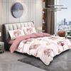 Hatsune Miku Pure Cotton 4-Piece Bedding Set: Cute Duvet Cover & Fitted Sheet for Students