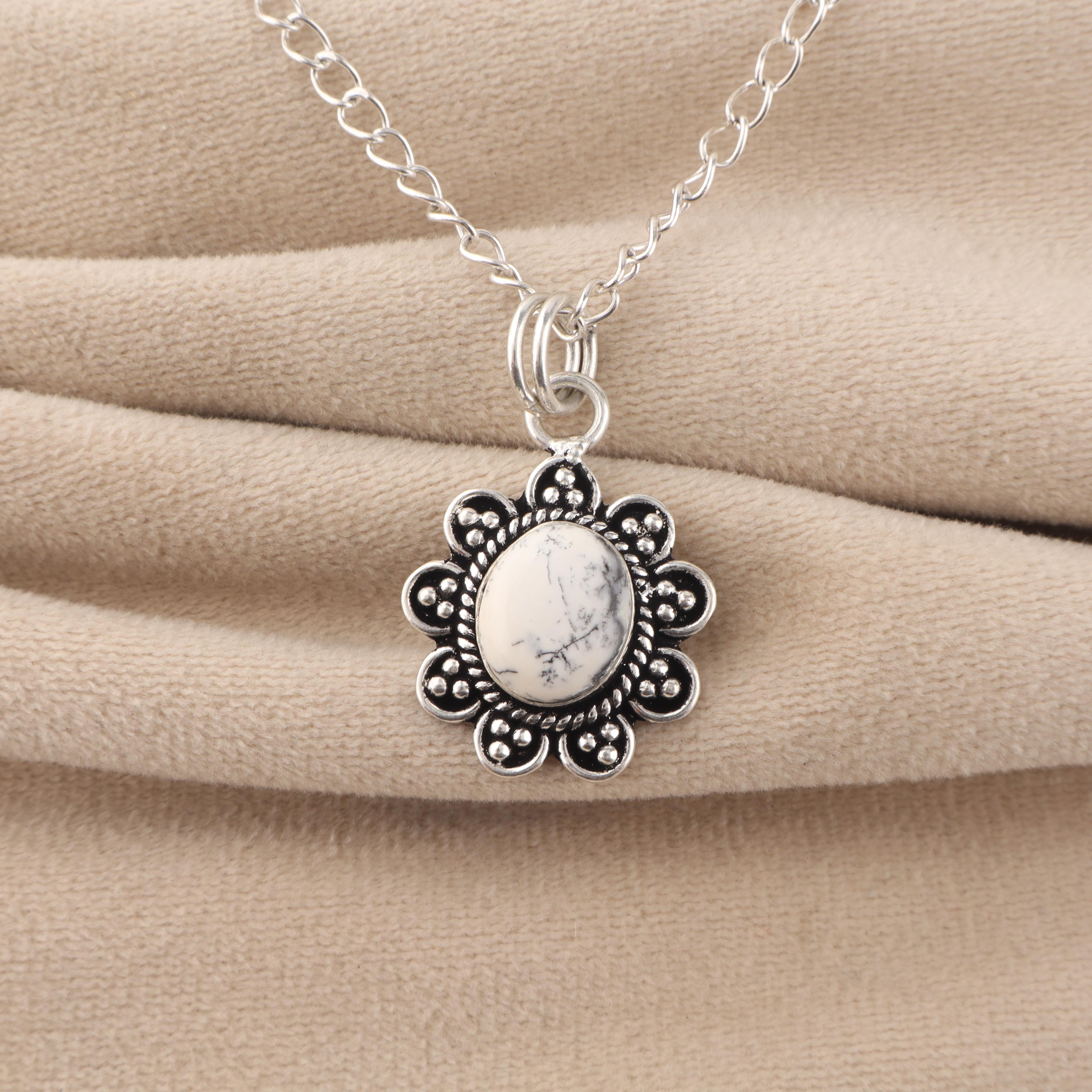 

Натуральный дендритовый опал драгоценный камень 925 стерлинговое серебро ювелирная подвеска 1.37 подарок на свадьбу CP-40-37