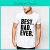 Ever Dad Best Printing Men Casual Tshirt Short Sleeve Summer Cotton Tops Tee