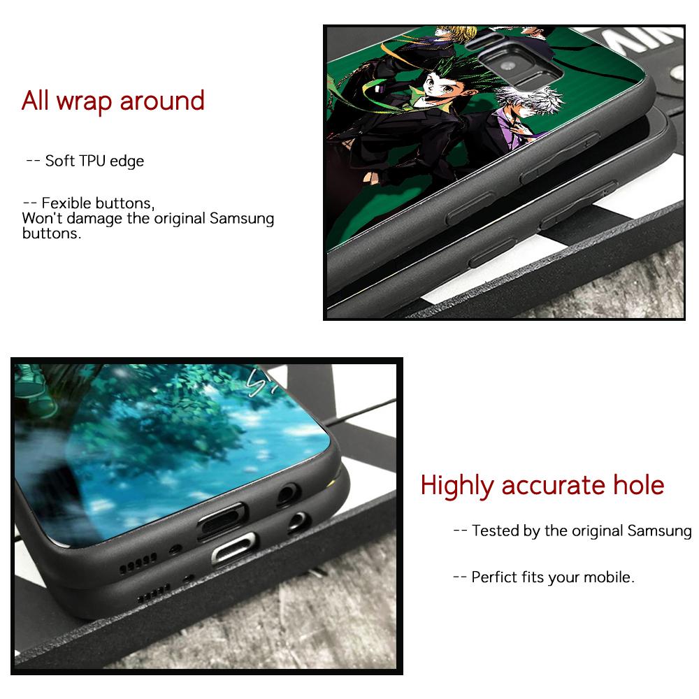 Szkło Hartowane Pokrowiec Dla Samsung A50 A60 A70 A21 A31 A51 A71 A81 A91 4G 5G A50S A70S M40 M80S Hunter X Hunter Anime Etui