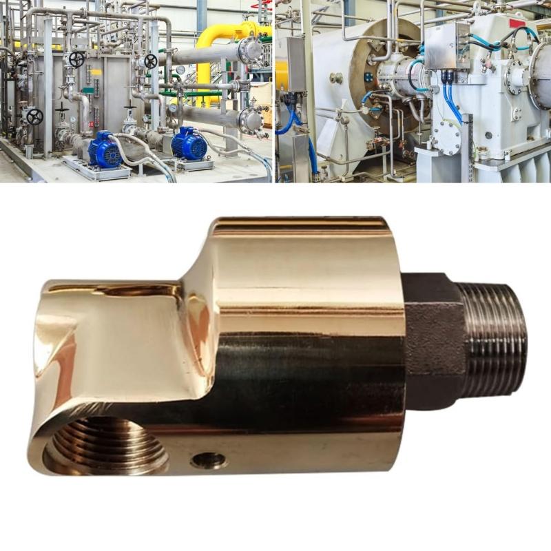 HD15 Articulație rotativă de 1/2 inch, articulație rotativă de 360 ​​de grade, pivoți pentru apă și aer, pulverizatoare de cuplare, conectori universali, uniune de rotație din alamă
