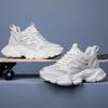 7cm Inner Height-Increasing Mesh Men's Thick Sole Dad Shoes Comfortable Breathable Chunky Elevator Sneakers Casual Lift Sports