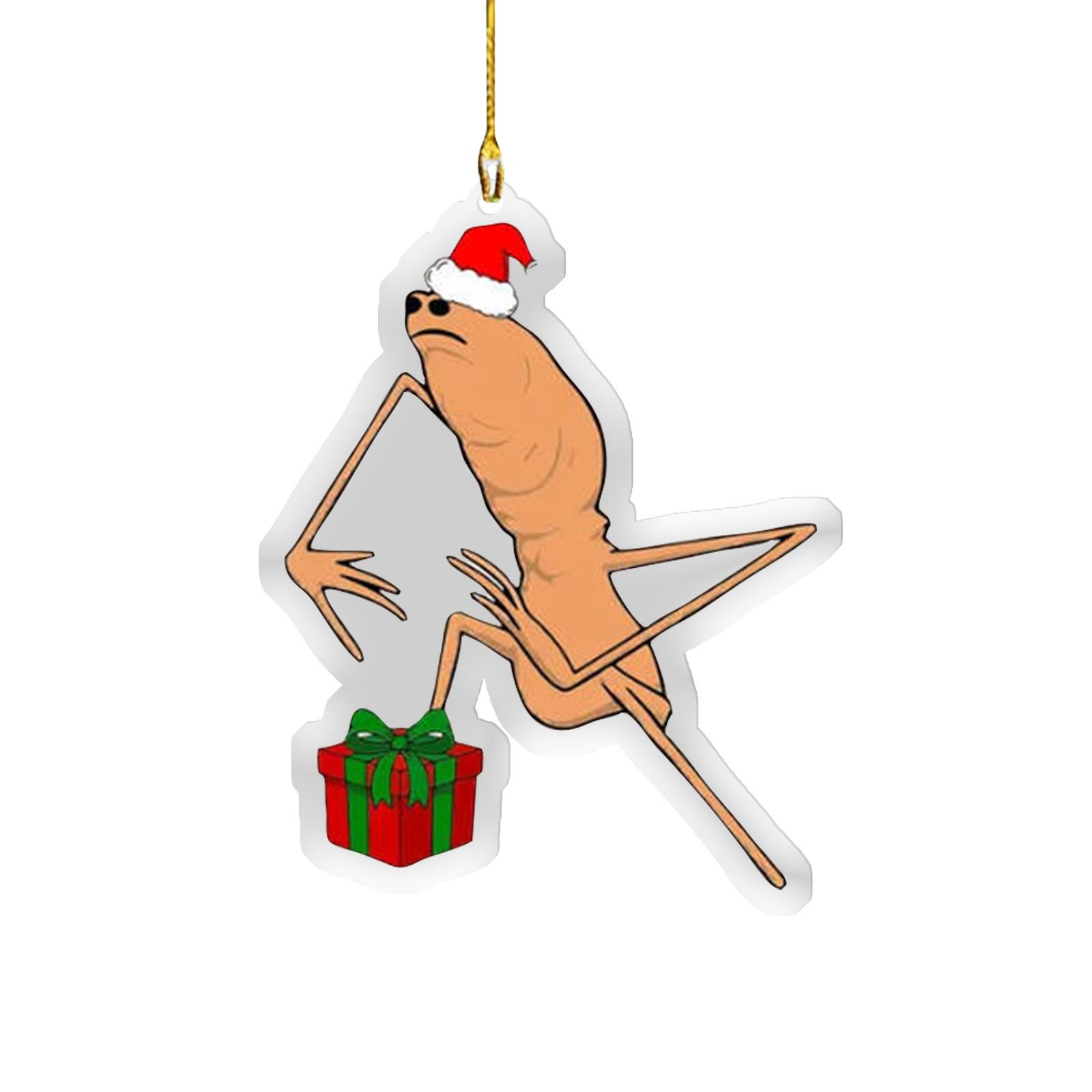

Worm Christmas, Acrylic Hanging Decorations, Interesting Decorative Pendants, Holiday Gifts One Size