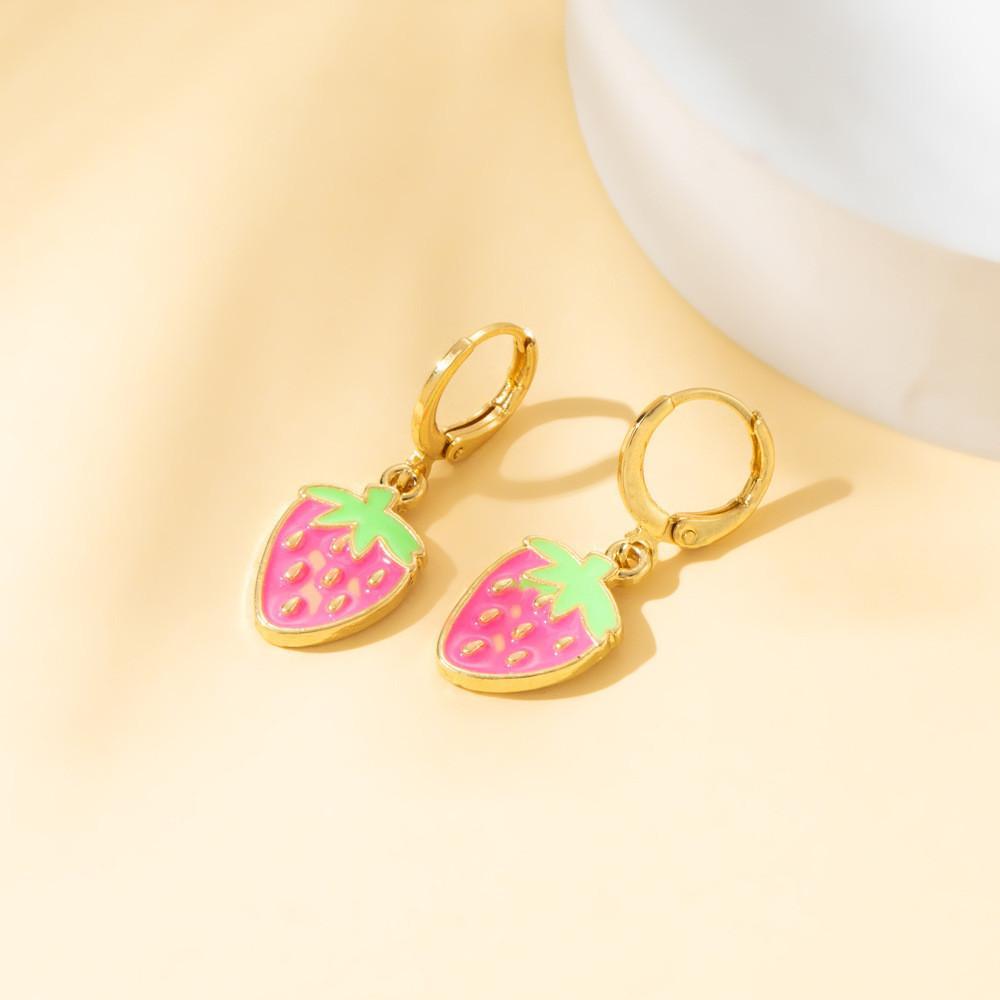 Trendy Alloy Rose Butterfly Cloud Earrings Fashionable Geometric Shapes For Street Style Photography