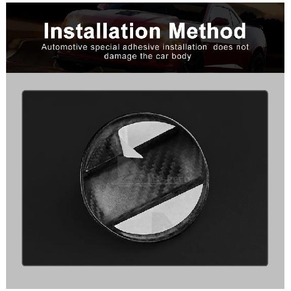 Real Hard Carbon Fiber Fuel Tank Cap Trim For Volkswagen Golf 7 MK7 GTI Golf 8 MK8 GTI Beetle Sicrocco Passat CC Tiguan Sticker