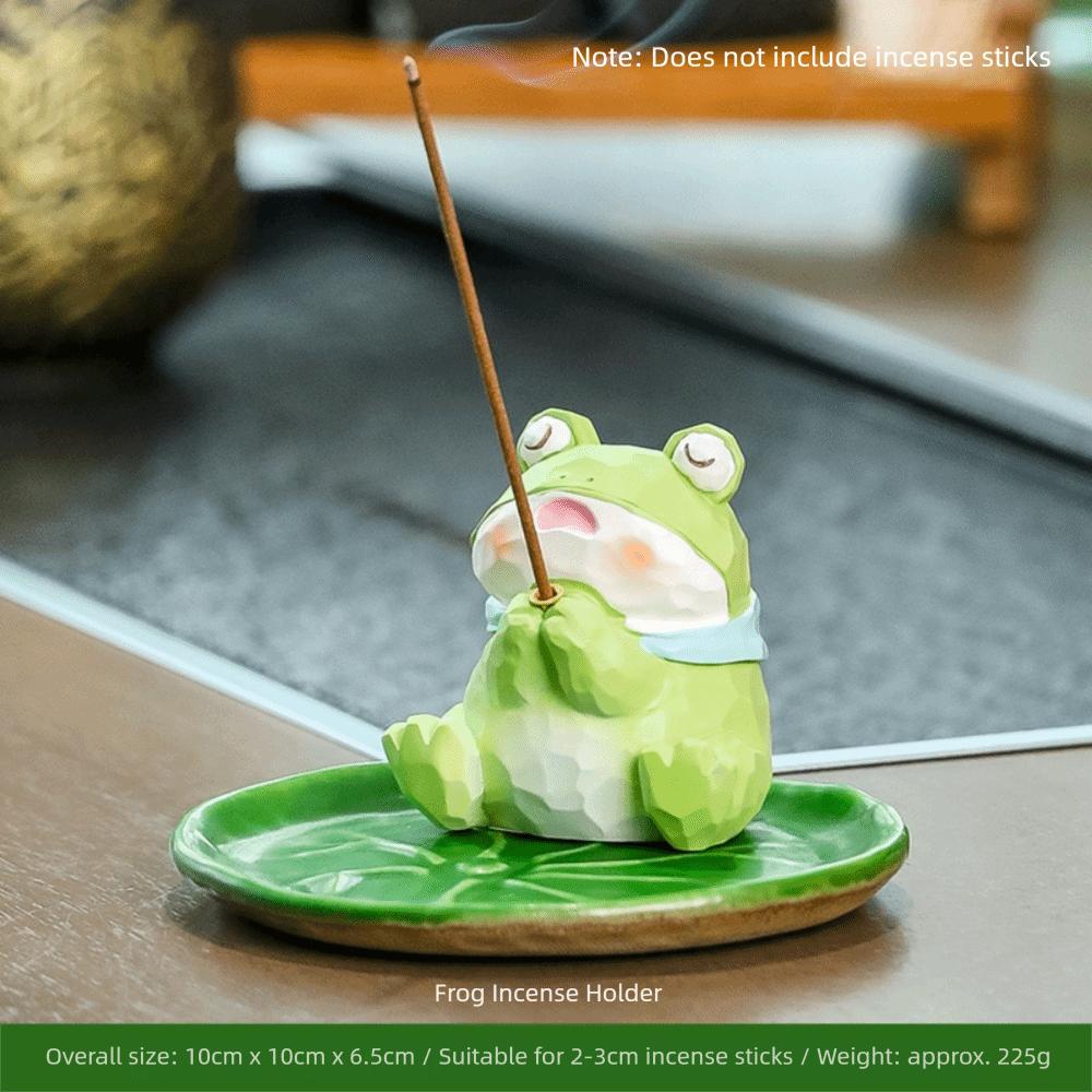 Frog Bear Panda Incense Stick Holder Resin Crafts Incense Holder Zen Incense Burner  Living Room