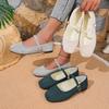 Scarpe Mary Jane Piatte in Stile Francese con Una Singola Fibbia, Punta Quadrata e Design a Taglio Basso, Che Esprimono Un Fascino Retrò