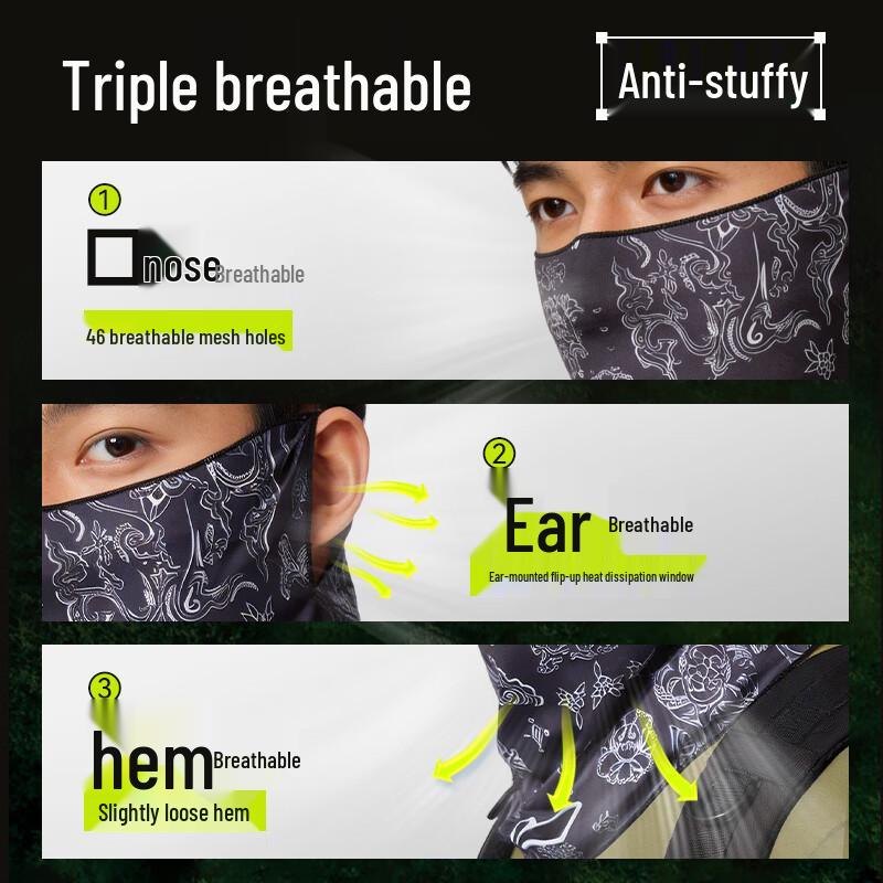LI-NING Outdoor Multifunctional Sun Protection Mask