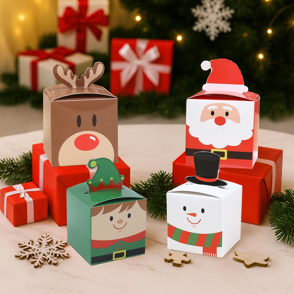 Weihnachtsgeschenkboxen Frohe Weihnachten Dekorationen für Zuhause 2025 Navidad Natal Weihnachtsbaumschmuck Süßigkeiten Keksdosen Neujahrsgeschenk 2026