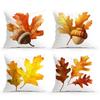 Home Decor Autumn Oak Leaves And Acorns Throw Pillow Covers Pattern Cushion Cover Suitable For Sofa Bedroom Car Pillow Cover
