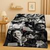 3D Pedro Pascal Schöner Schauspieler Flanelldecke, Ultraweiche Warme Plüschdecke für Zuhause Schlafzimmer Bett Sofa Abdeckung Kinder Picknick Geschenk