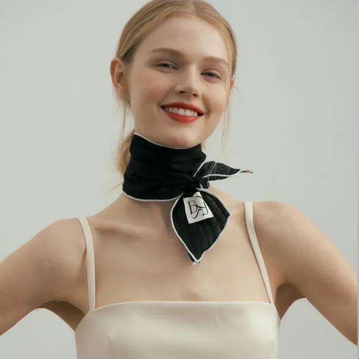 Ribbon Cotton Hair Scarf (2 Colors)