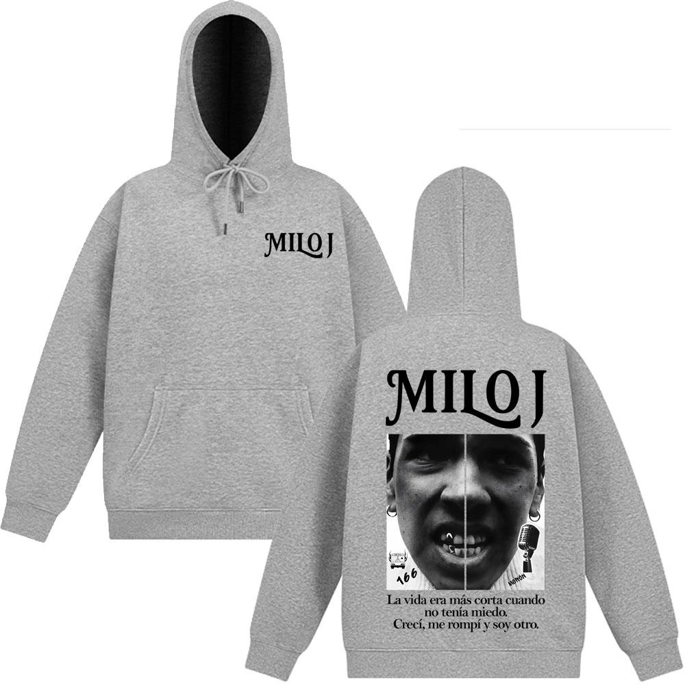 Rapper Milo J Vintage Grafische Hoodie Mannen Vrouwen Mode Hip-hop Pullover Lange Mouwen Casual Harajuku Hoge Kwaliteit Sweatshirts