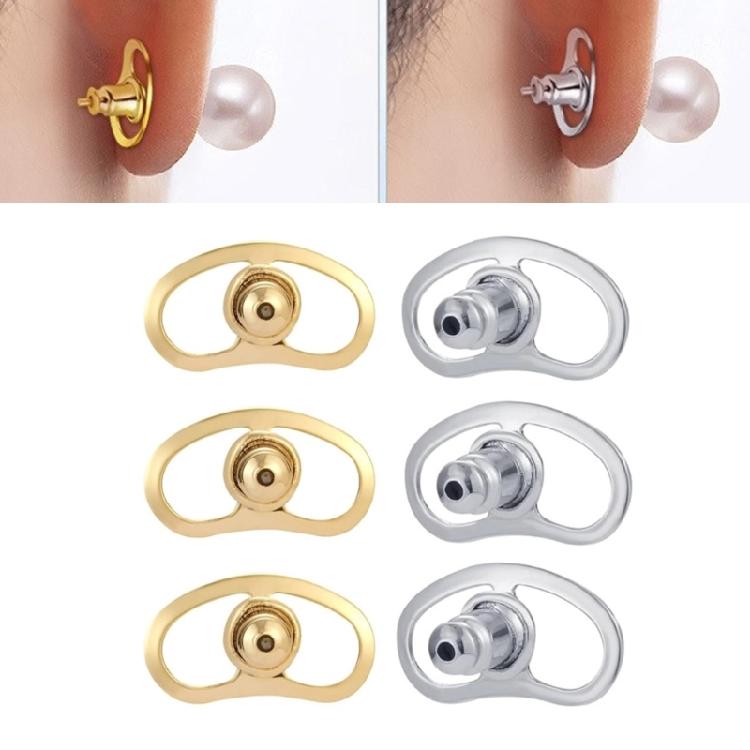 Versatile Earring Stabilizers 6pcs Packs Stylish Hold Fashion Accessory Portable for Large Earrings Hurting Earlobes