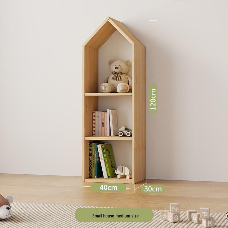 Children's Solid Wood Toy & Book Storage Shelf and Cabinet